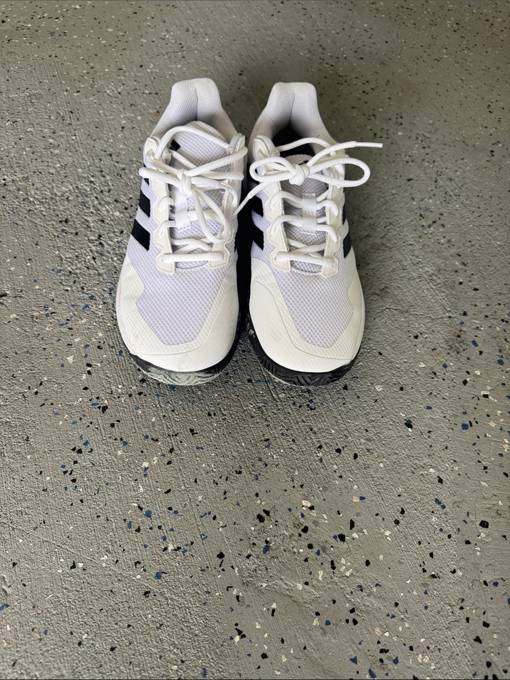 adidas White and Black Men's Athletic Shoes